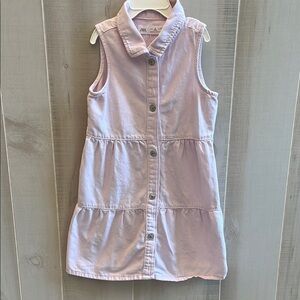 Zara Pink Tiered Sleeveless Polo Collar Dress